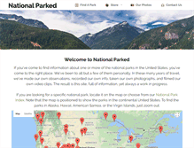 Tablet Screenshot of nationalparked.com